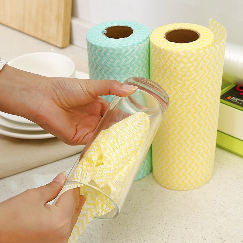 25 stuks/pak non-woven keukenreinigingsdoekjes wegwerpdoeken schuursponsjes vaatdoekjes badkamerwashandjes keukenhanddoeken
