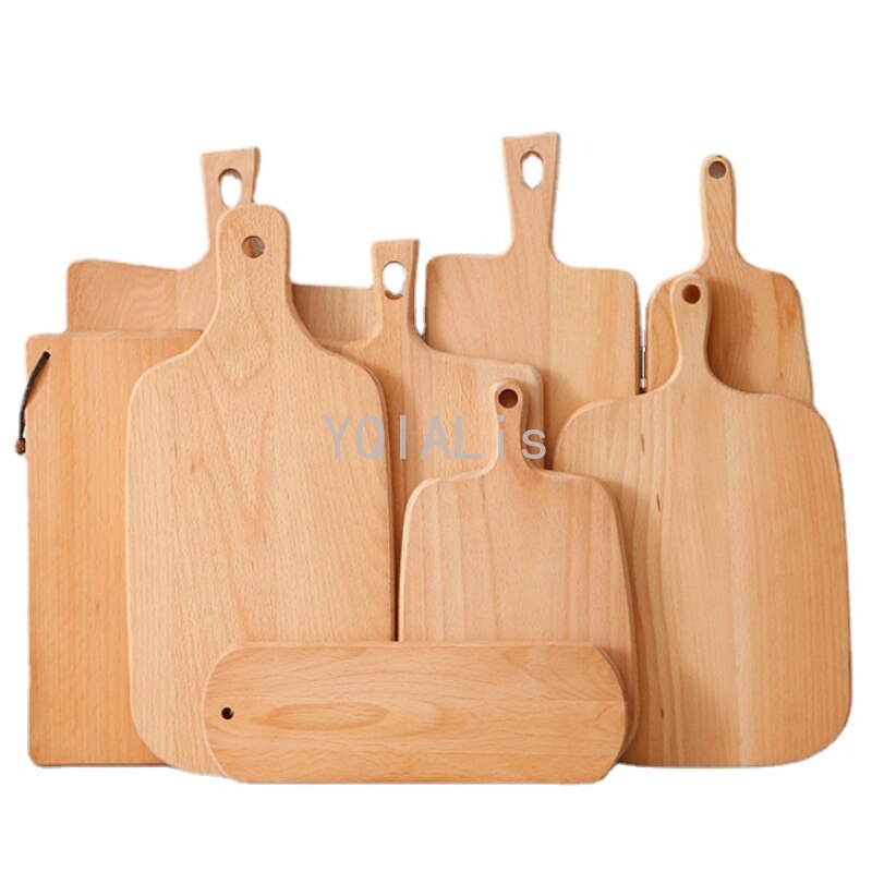 Natural 7 Size Models Wooden Food Tray Plate Sushi Pizza Plates Baking When High Pizza Plate Restaurant Home Tools Serving Plate