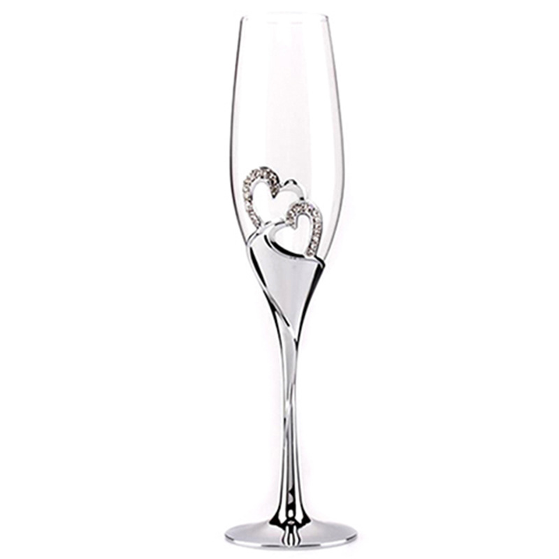 201-300 ml kristallschampagnekoppuppsättningar europeisk och amerikansk hushållsbägare bröllopsglas vin gyllene kopp och ros