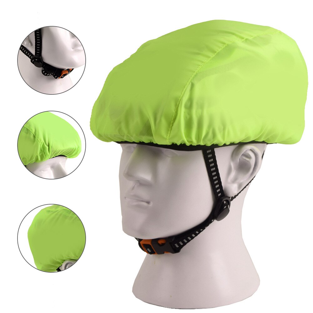 Safe Outdoor Portable Helmet Cover Waterproof Cycling Dustproof Fluorescent Bicycle Adults Protection Accessories Ultralight