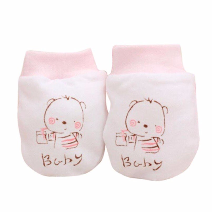 Winter Baby Handschoenen 1 Paar Leuke Cartoon Baby Baby Jongens Meisjes Anti Scratch Wanten Zachte Pasgeboren Handschoenen