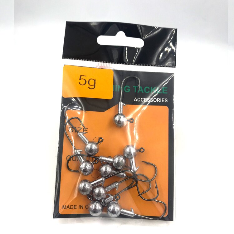 OBSESSION Lead Jig Head 10pcs bag 5pcs bag Fishing Tackle jig hook 1.5g 2.5g 3.5g 5g 7g 10g 14g 20g Fishing Hook Soft Lure High