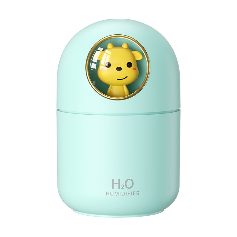 KBAYBO – Mini diffuseur de chambre pour voiture, humidificateur, mignon, animaux de dessin animé, purificateur d&#39;air, brumisateur H2O, USB, diffuseur Portable d&#39;aromathérapie, 300ML: 3