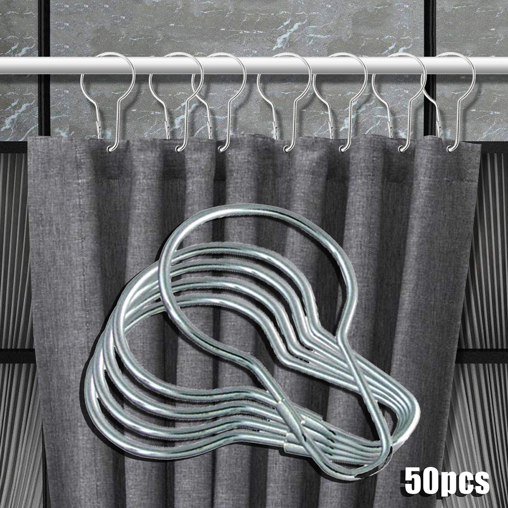 Crochet universel pour rideau de douche, Type gourde, boucle de salle de bain: Default Title