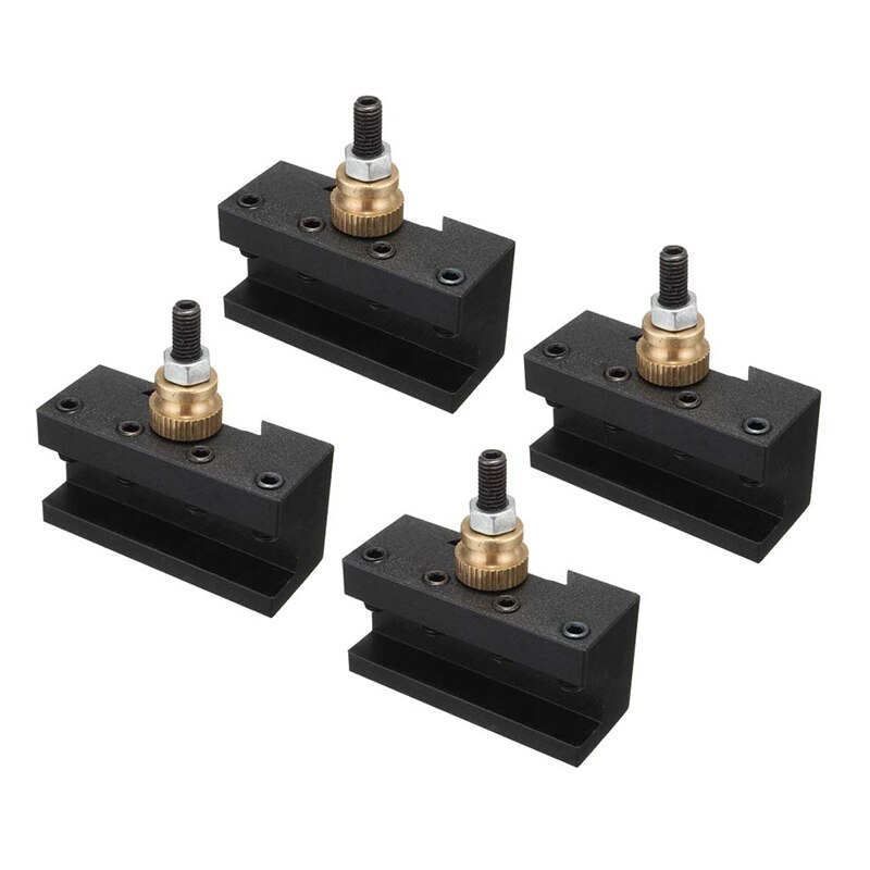 4Pcs Quick Change Tool (1/4-1/2Inch), Turinng Tool Holder, Cnc Mini Lathe Quick Change Tool Post for For Ccmt Tcmt Milling Inser