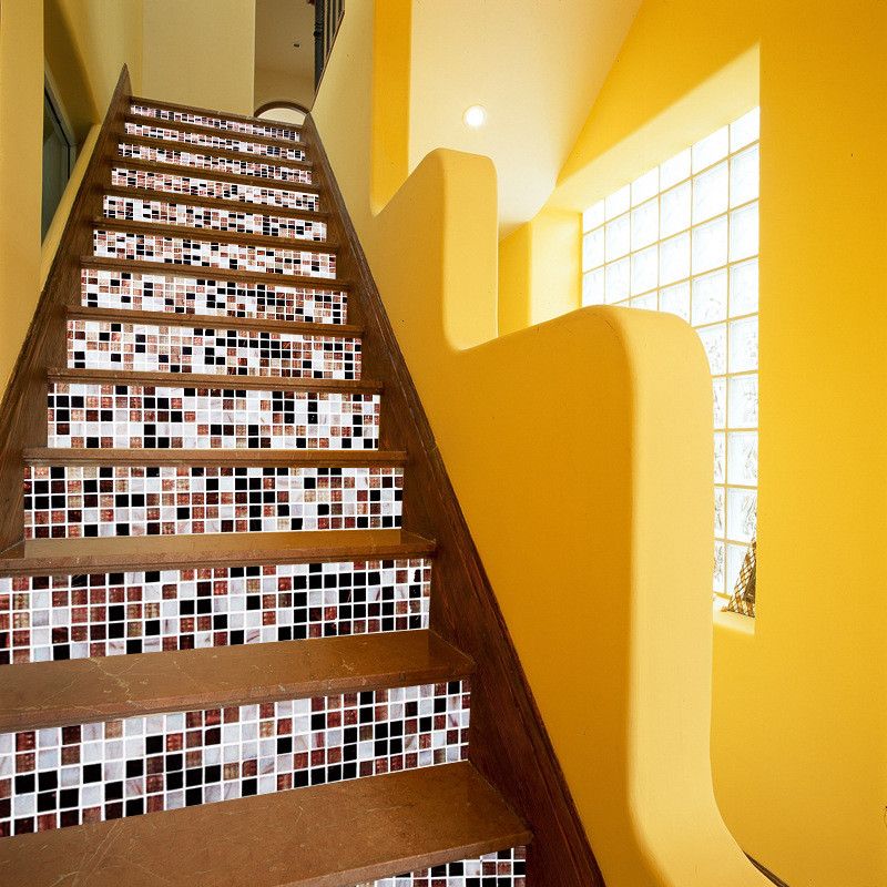 Moderne trappeklistermærker pvc 13 stk trappe trappestige gulvklistermærke gør-det-selv-vægskilt trapper klistermærke dekorationer til hjemmet