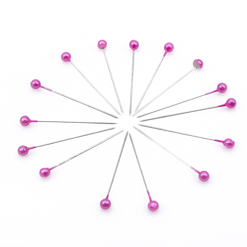 800 sztuk DIY wysokiej jakości bolec DIY dekoracji wtyczki igły biżuteria gadżety ręczne pozycjonowanie igły robić szycia igły: Różowy