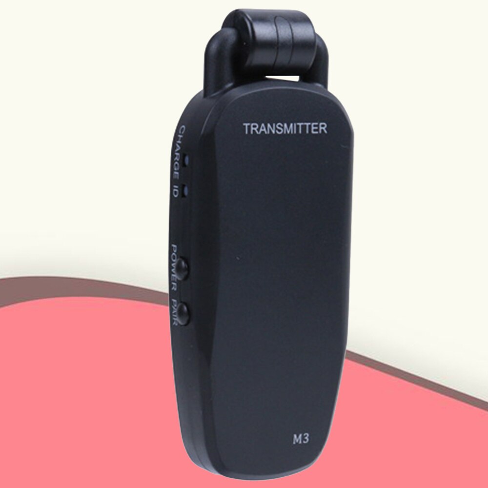 UHF Wireless Rechargeable Guitar System Transmitter Receiver Guitar Wireless System (Black)