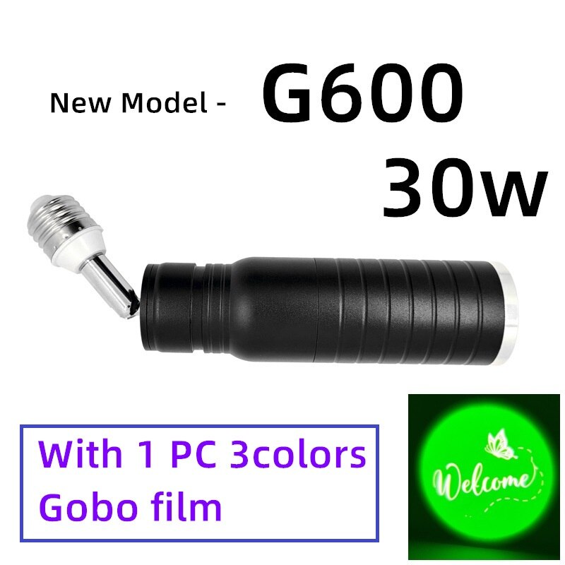 Gylbab  g600 20w glass gobo logo film for  e27 logo prosjekt lys lampe reklamebutikk skilt romnummer lampe velkommen: Rød