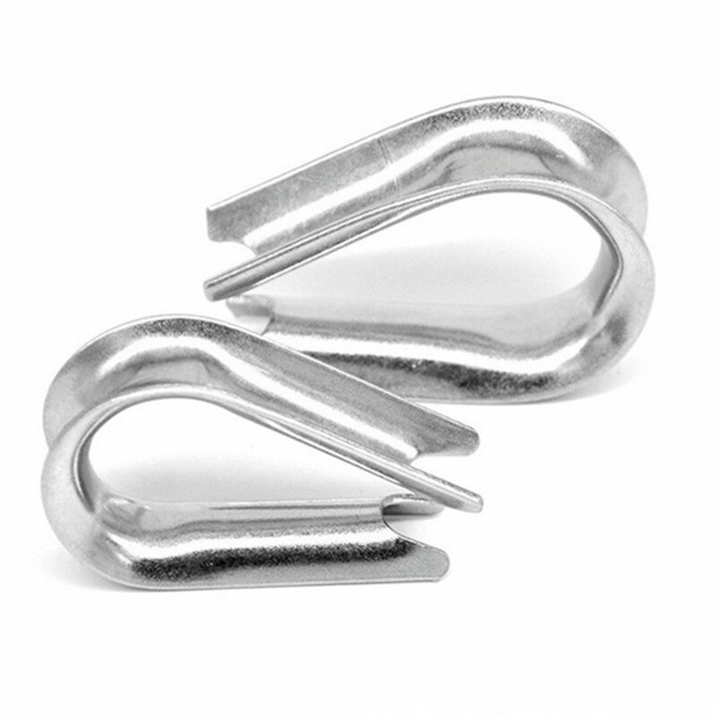 Stainless Steel Wire Rope Collar Triangular Boast Ring M3 Cable Rope Collar Cable Clamp Triangular Casing Ring Set of 50