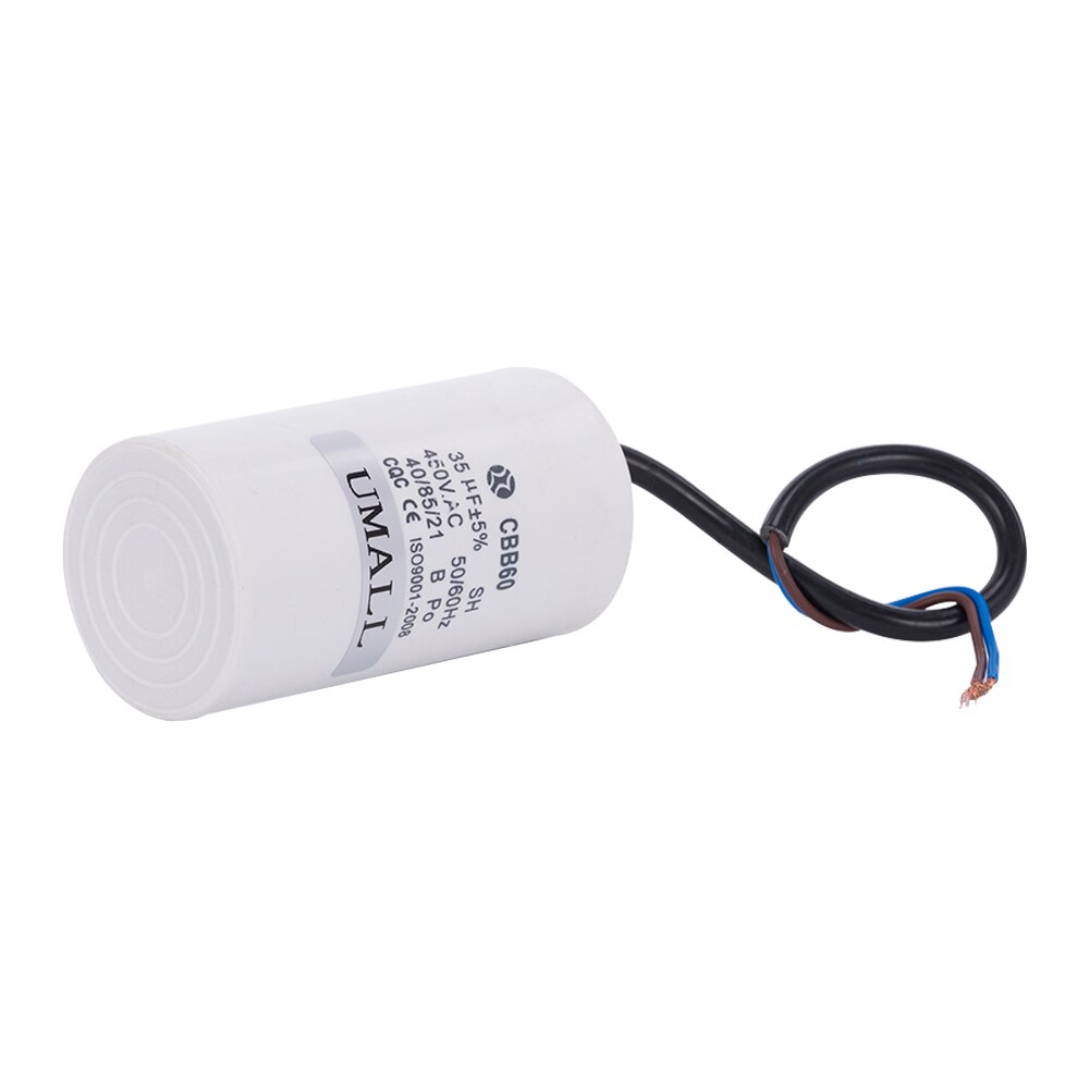 CBB60 450 V 35 UF Running motor start condensator twee draden voor airconditioners wasmachine elektrische machine