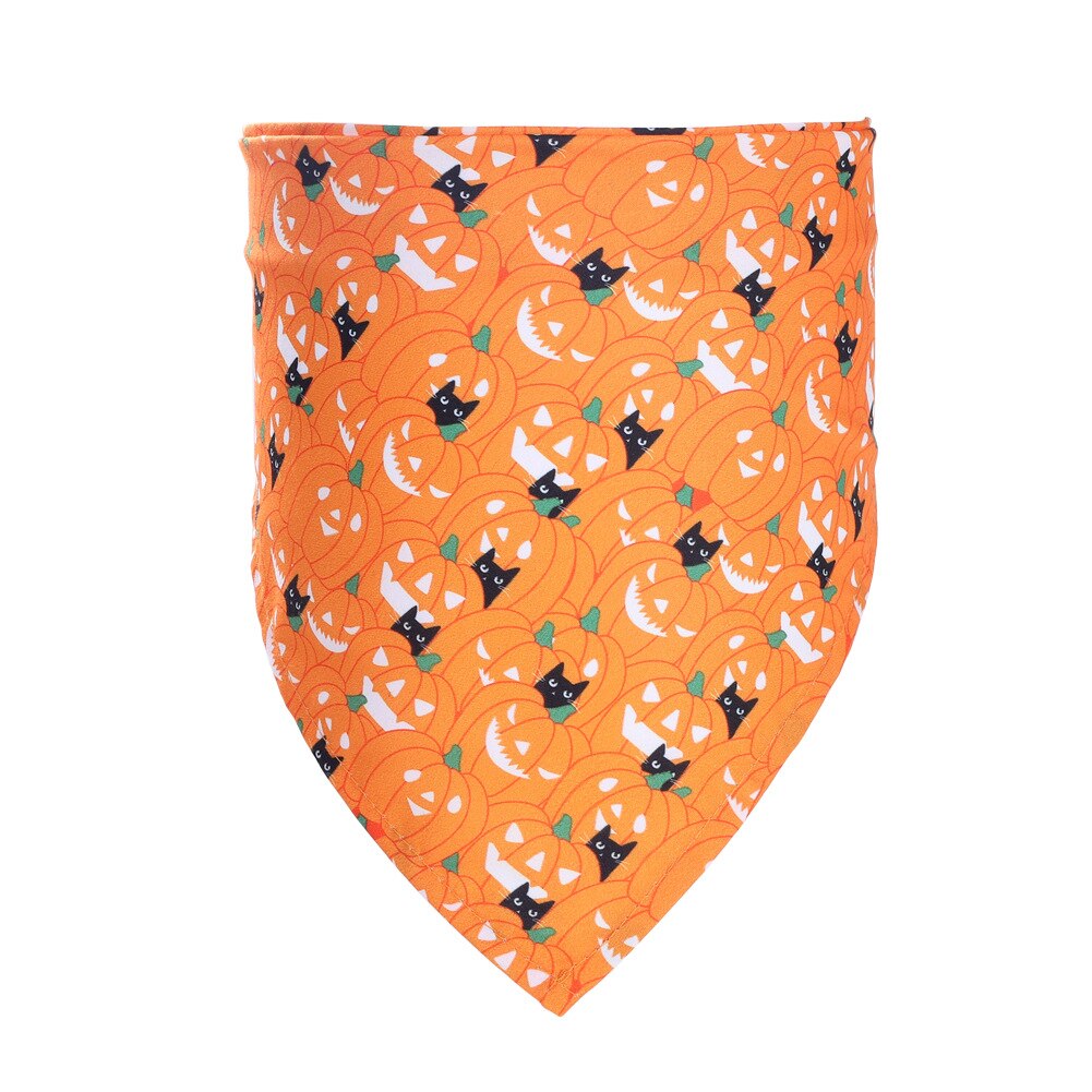 Halloween Stijl Huisdier Bandana Wasbaar Hond Bandana Strikjes Kraag Huisdier Sjaal Grote: 01