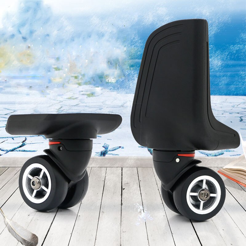 Guguluza roues de rechange pour bagages, pièces de réparation pour valises à roulettes noires, accessoires pour valises à roulettes  w078