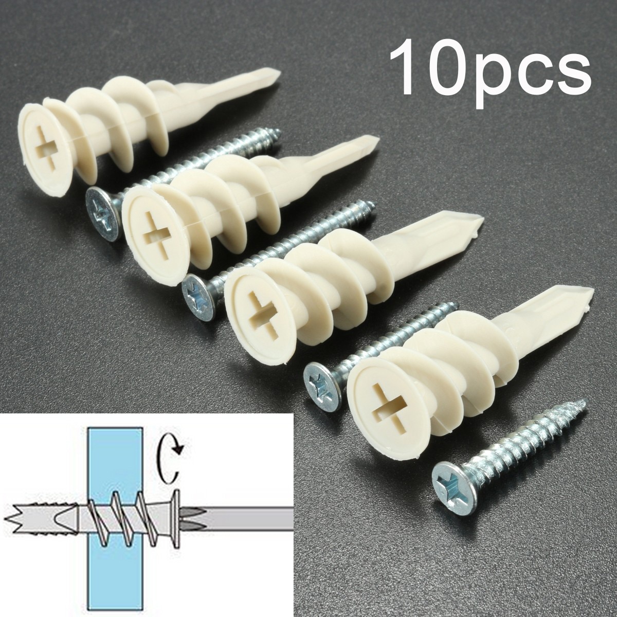 Heavy Plasterboard Cavity Wall Fixings Plugs Speed Anchors With A Screw