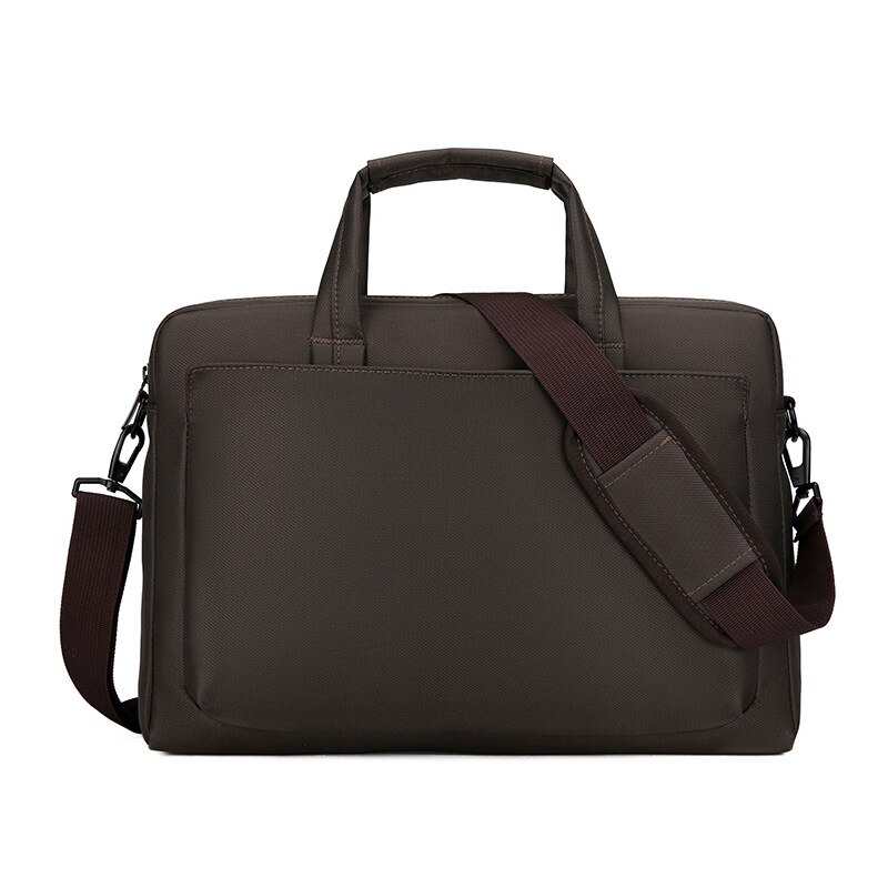 Single-shoulder Computer Bag Business bags, Computer Inner Container Bag: Dark Brown