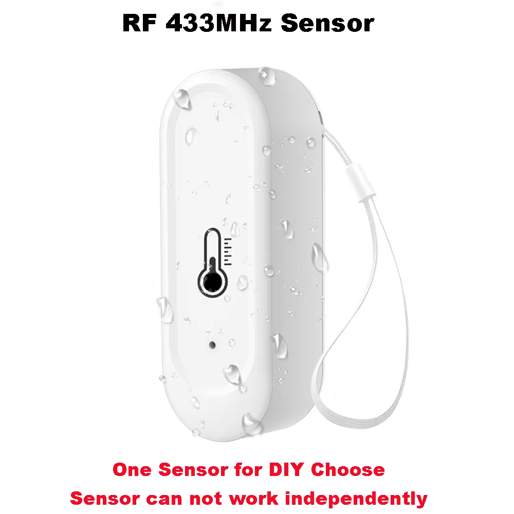 Tuya-estación meteorológica WIFI RF433, Kit de termómetro inalámbrico, Sensor de temperatura y humedad interior, monitoreo remoto de teléfono: verde