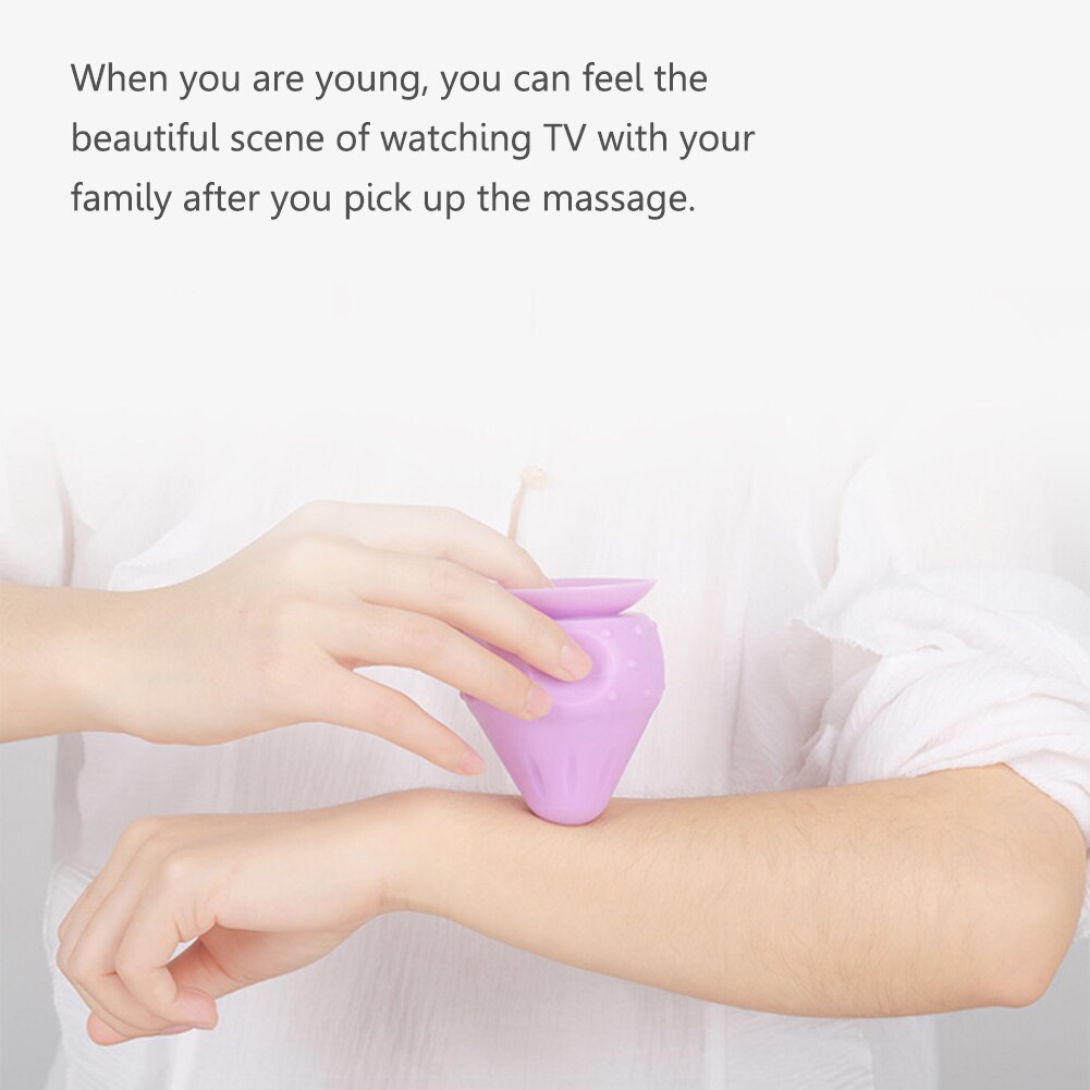 Cono de masaje de silicona, Bola de adsorción sólida, aparato de masaje de liberación muscular de Psoas, espátula para espalda y columna vertebral, espátula para pies y Yoga