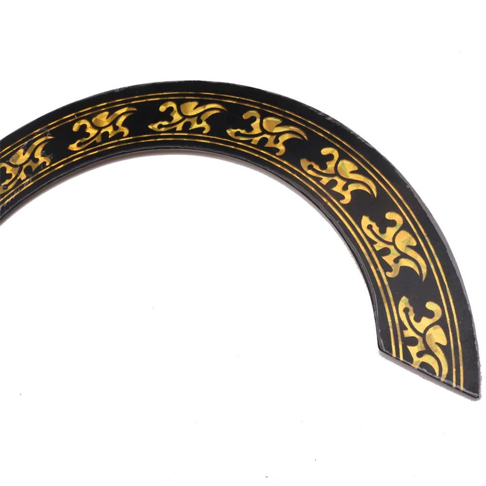 Pegatinas para guitarra, Círculo de sonido con patrón de flores de 105mm de diámetro, agujero de sonido para guitarra, pegatinas circulares para accesorios de guitarra clásica