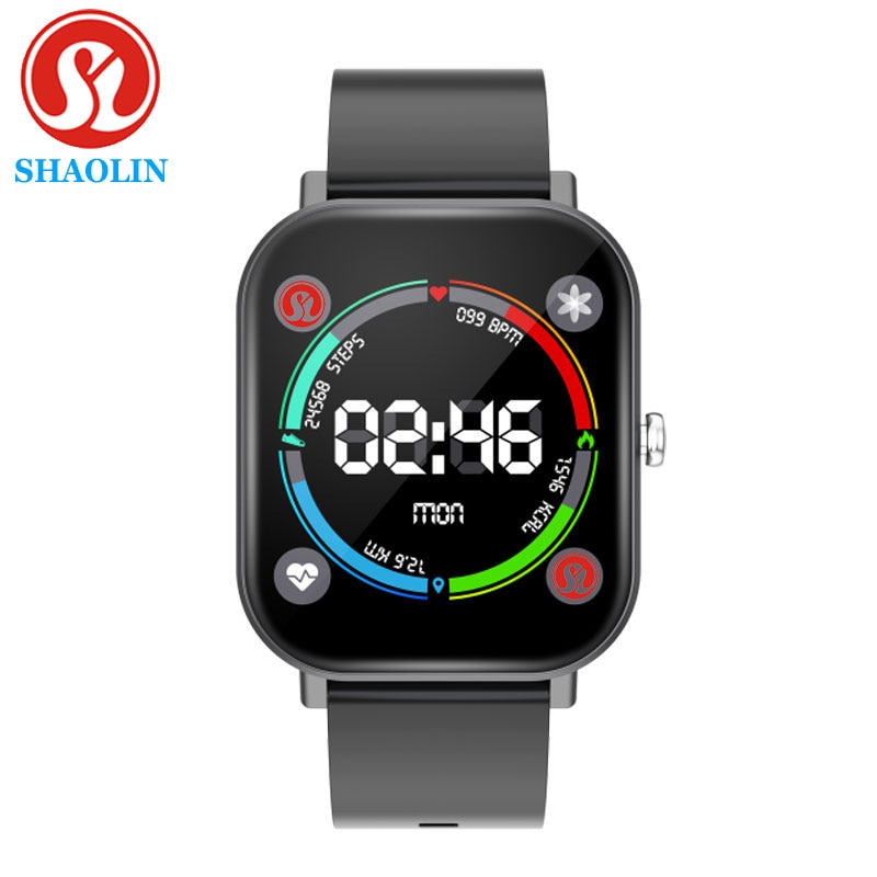 SHAOLIN montre intelligente femmes hommes pleine touche Fitness Tracker tension artérielle horloge intelligente femmes Smartwatch pour apple Watch Xiaomi ios