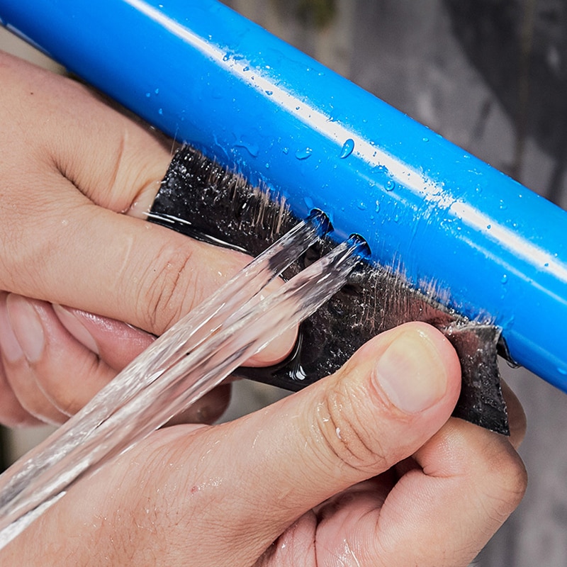 10cm*1.52m*0.6mm super stærk fiber vandtæt tape stop lækager tætning reparation tape ydeevne selv fix tape klæbende glødetape