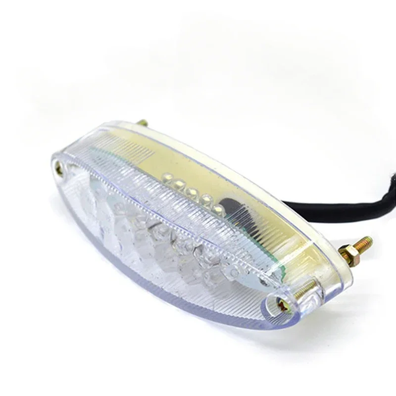 Luces traseras modificadas para motocicleta, luz de freno trasera LED de humo 12VS para ATV LTZ King Quad Runner DR DRZ 650 400 LT