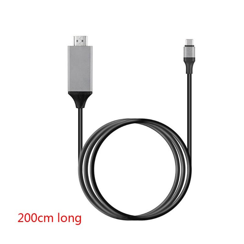 USB 3,1 USB-C tipo C a HDMI Cable HDTV Hdmi macho a macho adaptador de Cable para Lenovo ThinkPad X1 MacBook Pro Samsung