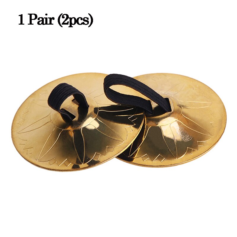 Belly Dance Props 1 Pair (2pcs) Women Belly Dance Accessories Copper Finger Cymbals Belly Dance Zills Egypt Tribal: 1 pair of zills