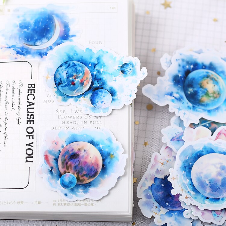 15 Stuks Planet Stickers Ambachten En Scrapbooking Stickers Boek Student Label Decoratieve Sticker Diy Briefpapier