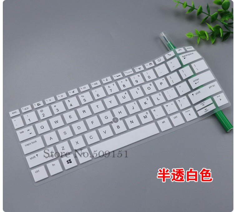 Housse de protection pour clavier d&#39;ordinateur portable HP EliteBook x360 1030 G3 G2, en Silicone, avec trou de Trackpoint, 13 13.3 pouces: White