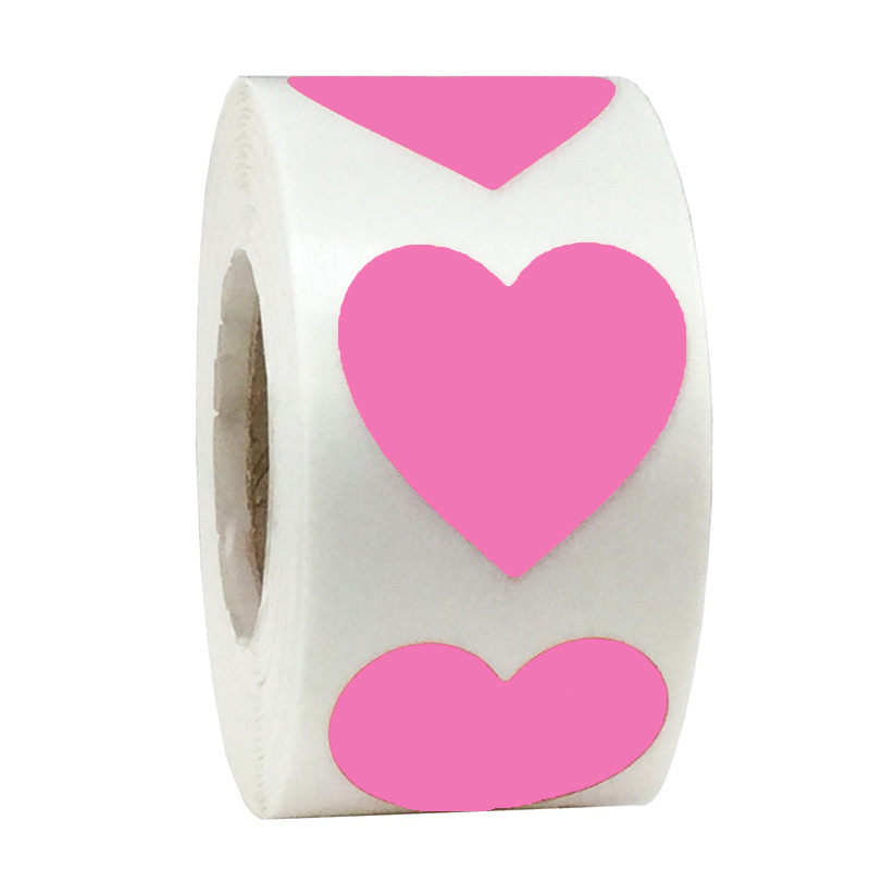 Hartvorm van rode stickers zegellabels 50 etiketten stickers scrapbooking voor pakket- en bruiloftsdecoratie briefpapiersticker: Licht Geel