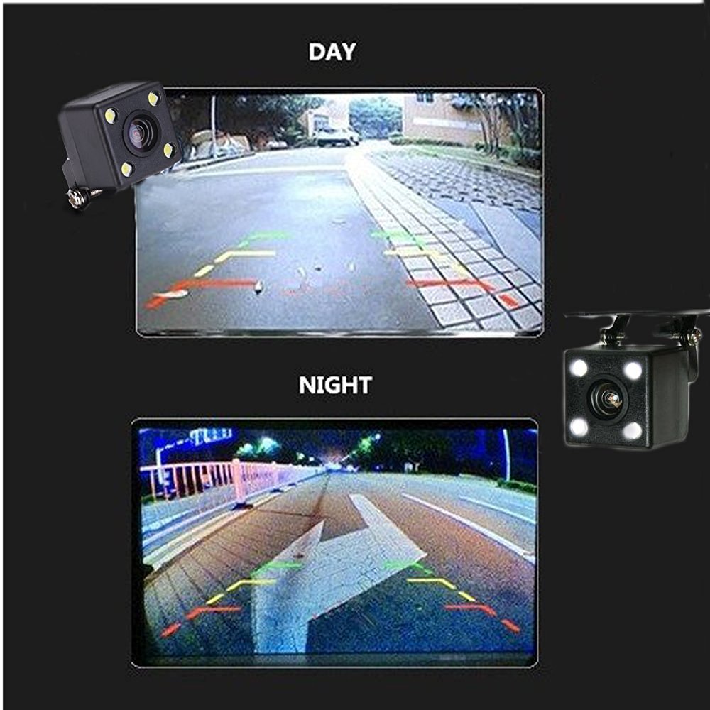 Podofo – caméra de recul CCD HD pour voiture, moniteur arrière, aide au stationnement, caméra universelle, vue avant et arrière, étanche
