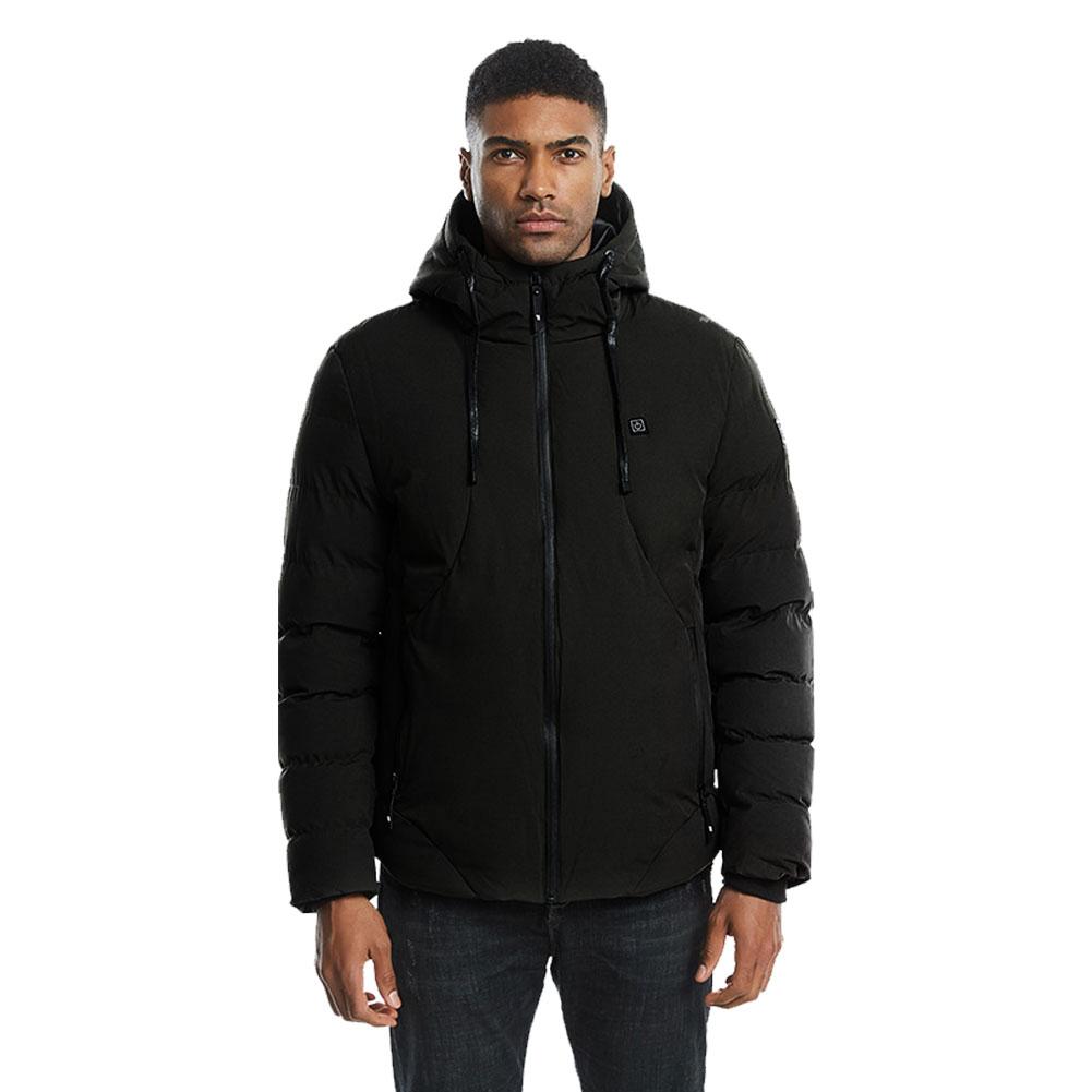 Winter USB Electric Heating Jacket Adjustable 3 temperature levels Heated Warm Coat for Outdoor Camping Hiking Cycling: L