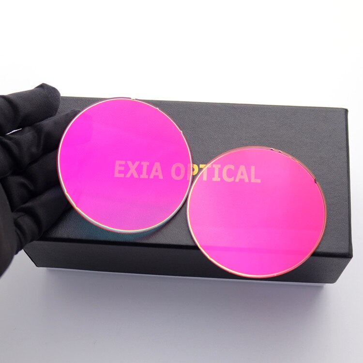 Sunglasses Lenses Mirror Pink Coatings Flash Colors UV400 EXIA OPTICAL A45 Series