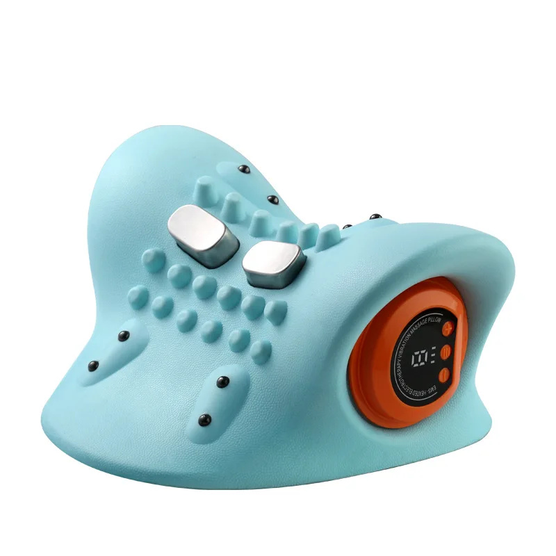 Masajeador de cuello eléctrico, Airbag con calefacción infrarroja USB, tracción de cuello, vibración, hombro, columna Cervical, soporte para hombros, relajación: Default Title