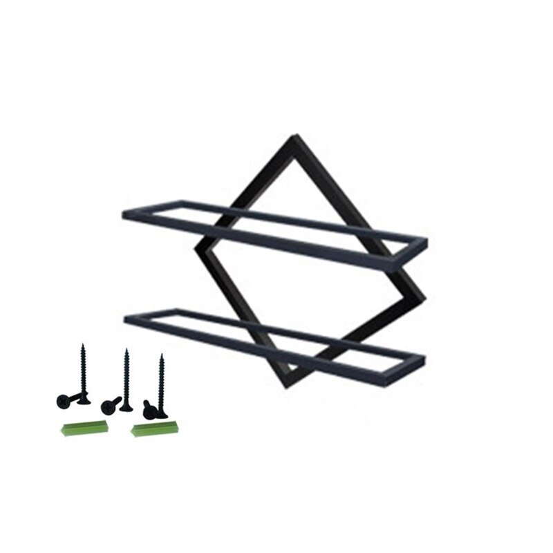 Wall Mounted Upside Down Wine Rack Bottle Goblet Glass Holder Storage Organizer: A