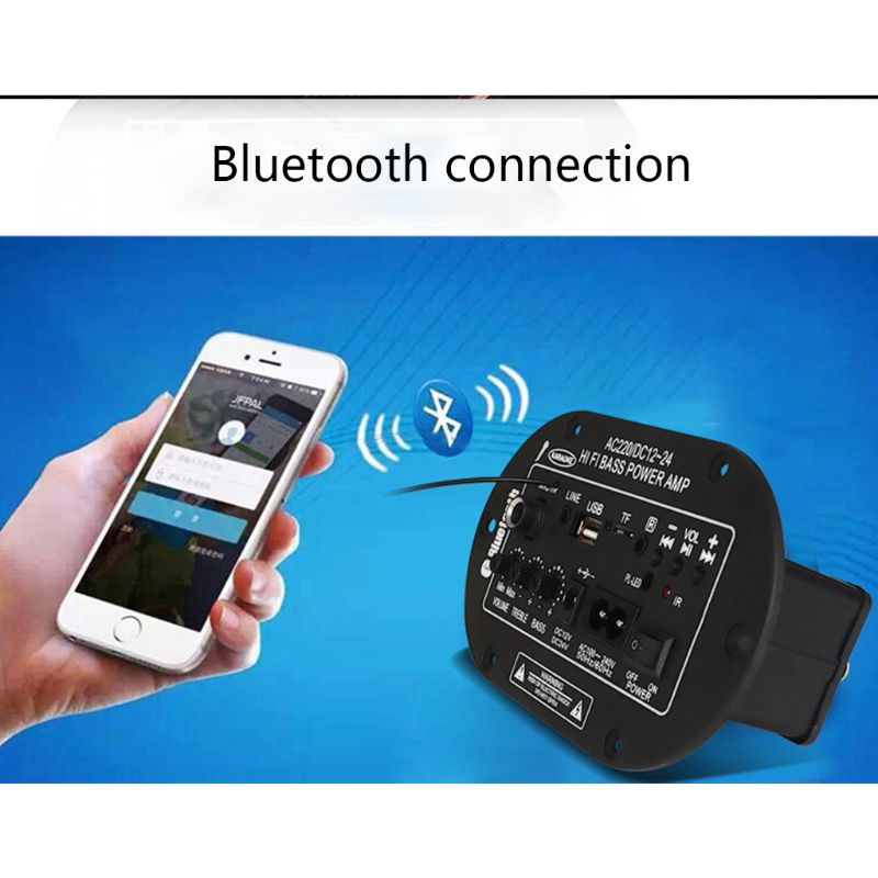25w forstærker board bluetooth forstærker usb fm radio tf afspiller subwoofer kit