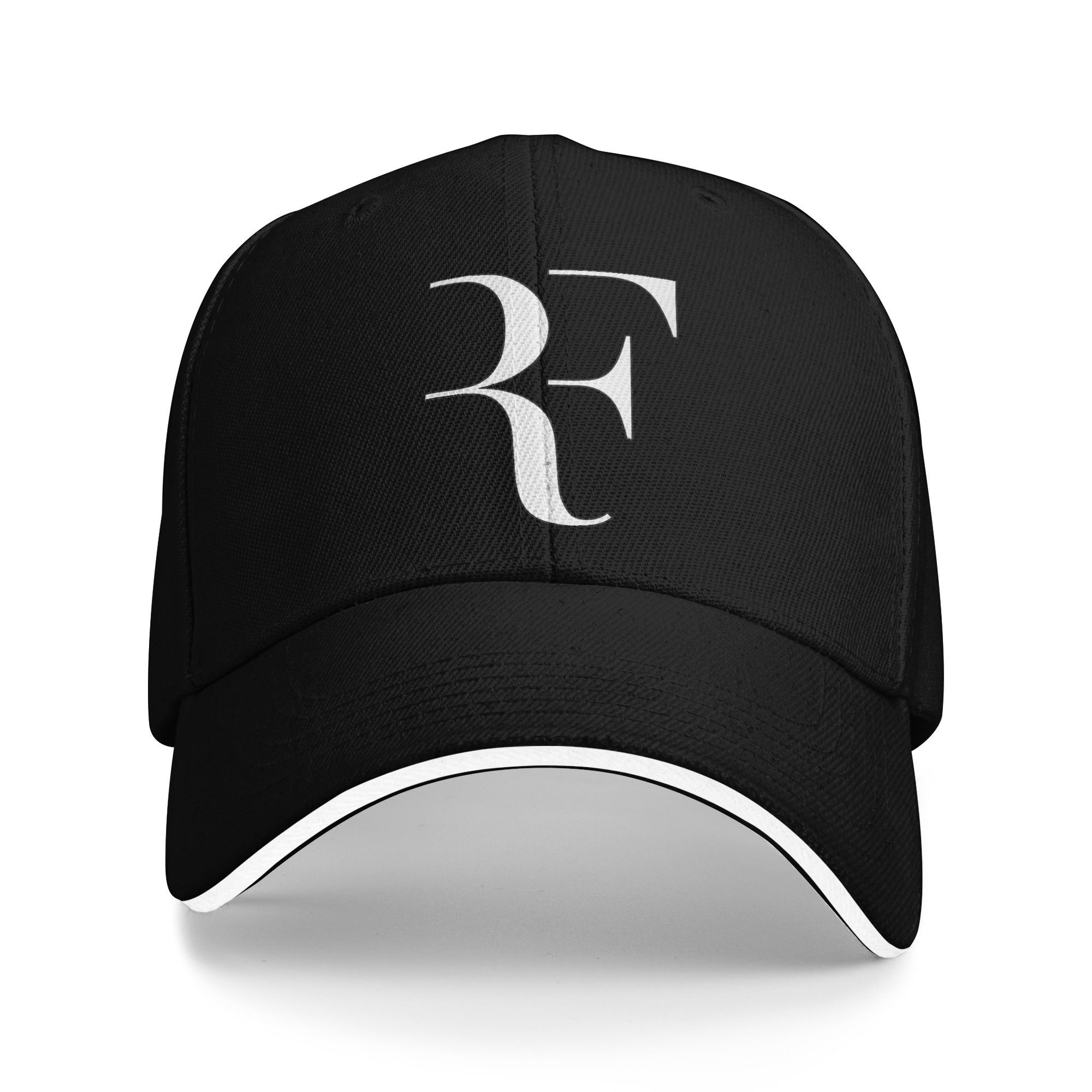 RF Roger Federer Style Sandwich Cap Adult Sport
Baseball Cap Sandwich Hat Adjustable Snapback Caps Sun Hats Summer Caps