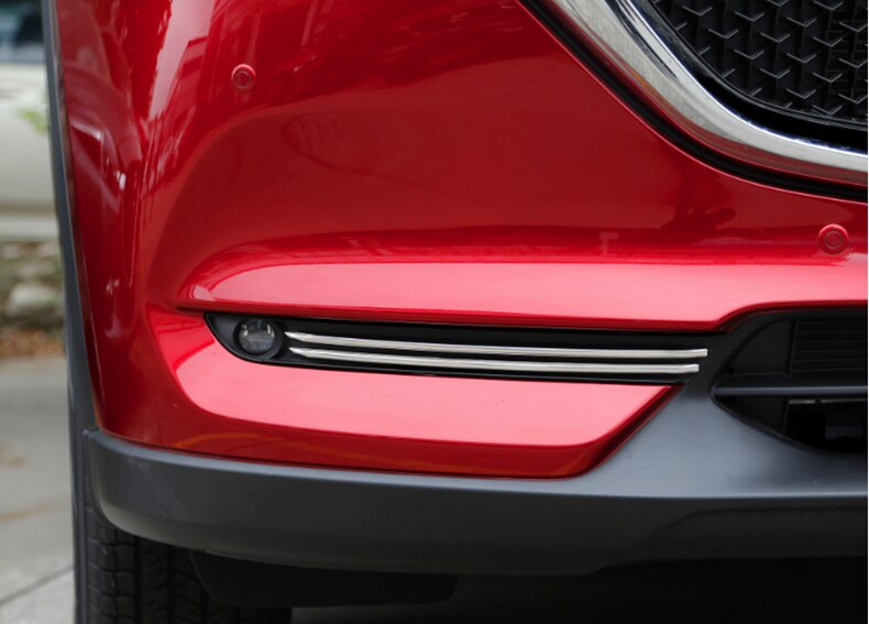Til mazda cx -5 cx5 tilbehør bil tågeforlygte pyntelister dekorationsdæksel udvendig abs krom styling