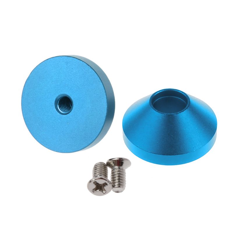 2Pcs Mechanical Keyboard Feet Anodized CNC Aluminum Feet Metal Case With Screws