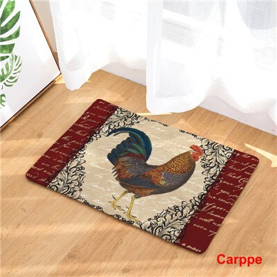 Anti Slip Floor Carpet Mat Chicken Animal Pattern Print Doormat for Bathroom Kitchen Entrance Rugs Home Decoration 40x60 50x80cm: 9 / 40x60cm