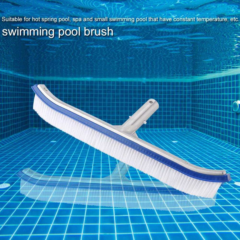 18in swimmingpool vægbørste rengøringsværktøjer aluminium håndtag til dam spa fjedebassiner renere swimmingpool renere