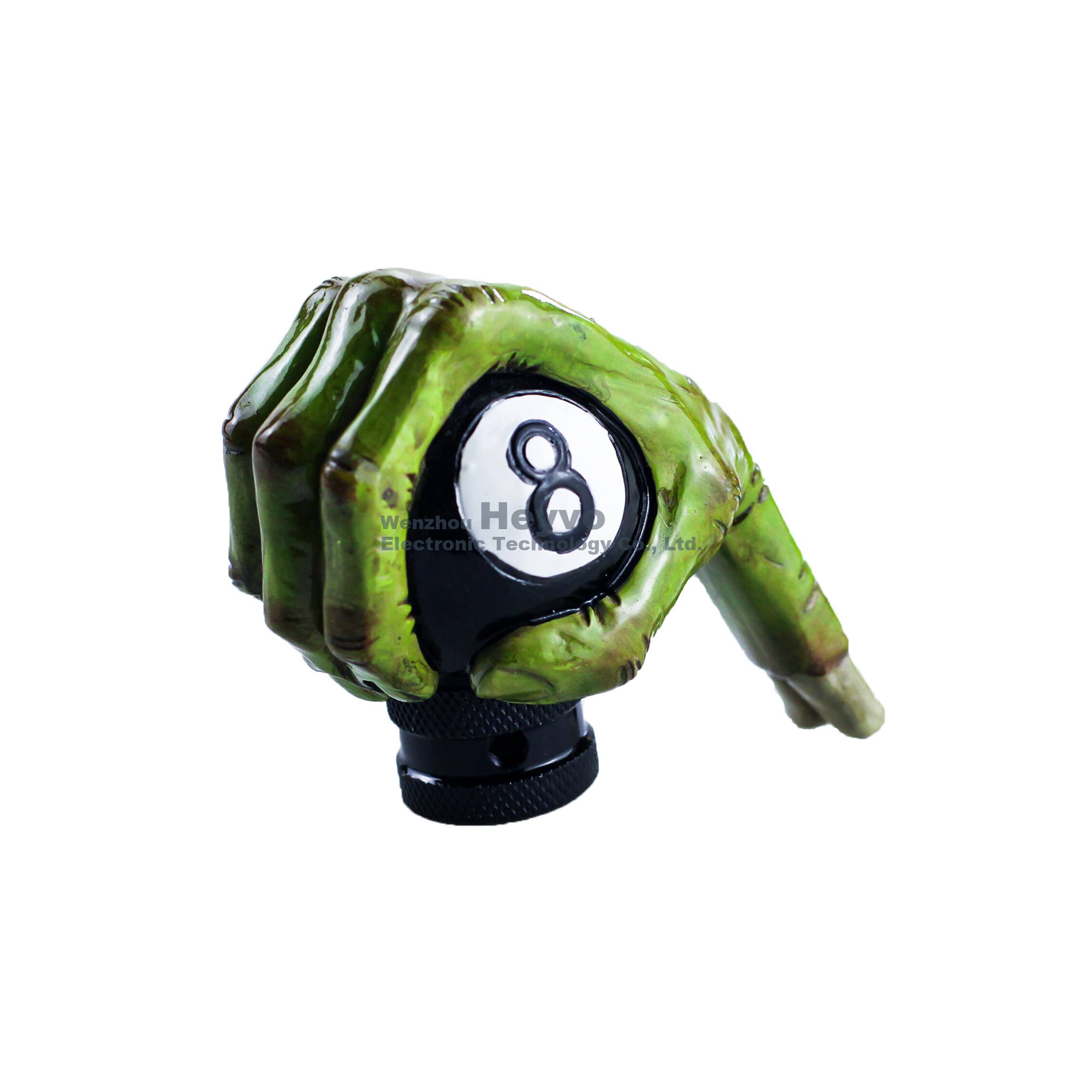 Black 8Gear Shift Knob Multiple Colour Car Gear Head Shift Knob Aluminum Material Handle For Most Vehicles Manual: Green