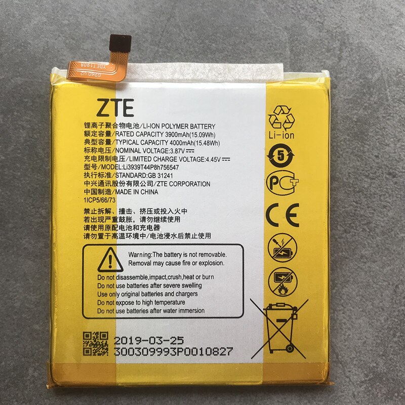 Original Li3939T44P8h756547 Batterie Für ZTE A2019 Profi Axon 9 Profi A2020 A2020N2 Axon 10 Profi 5G Handy, Mobiltelefon telefon