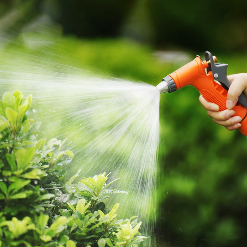 Garten Wasser Pistole einstellen Einstellbare Rasen Sprinkler Bewässerung Bewässerung Werkzeuge Startseite Hochdruck Auto Waschen sprühen Pistolen Mit Frühling Schlauch