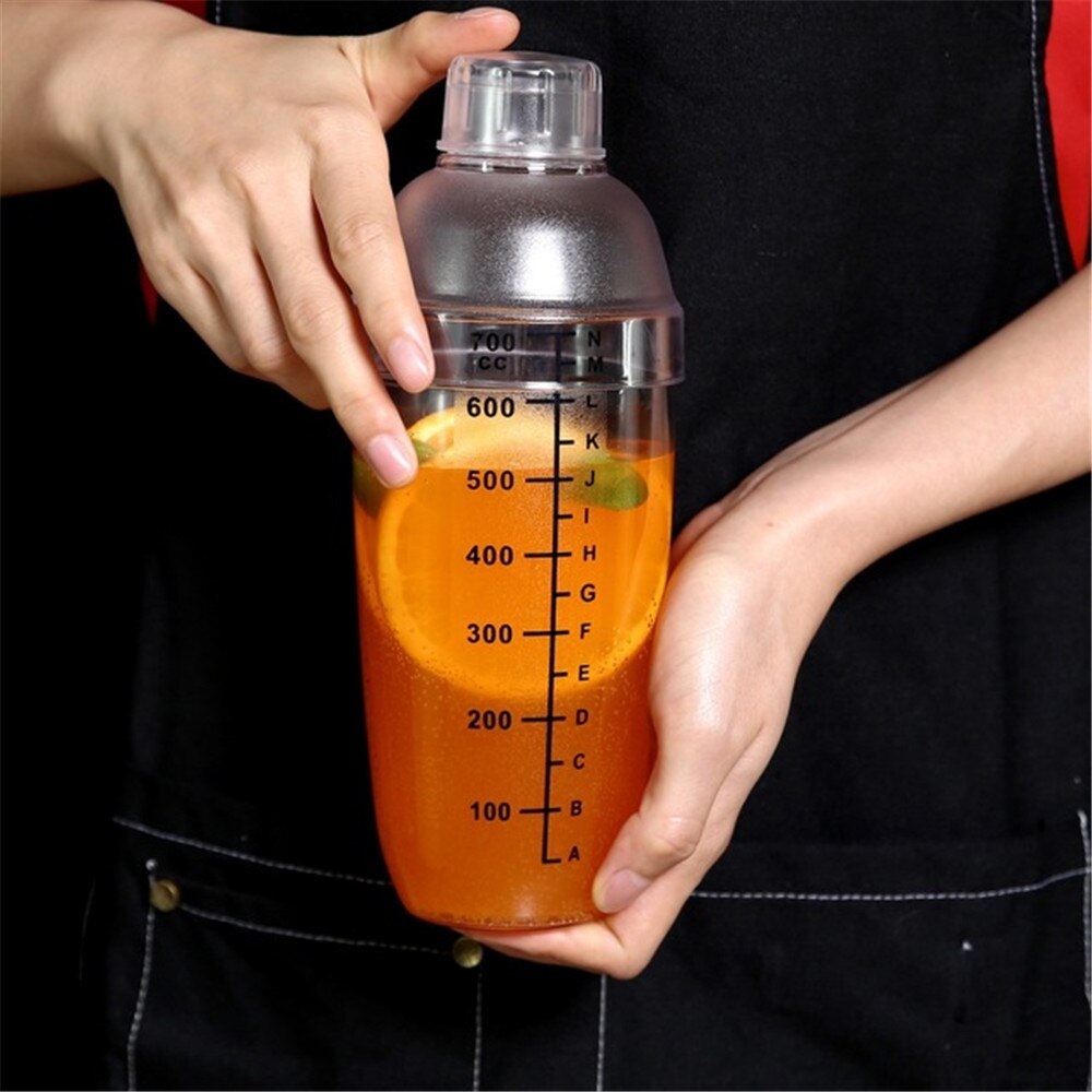 Agitador de plástico transparente para coctel y vino mezclador de bebidas, coctelera para bebidas, utensilios de Bar para barman, 300/500/700/1000ml