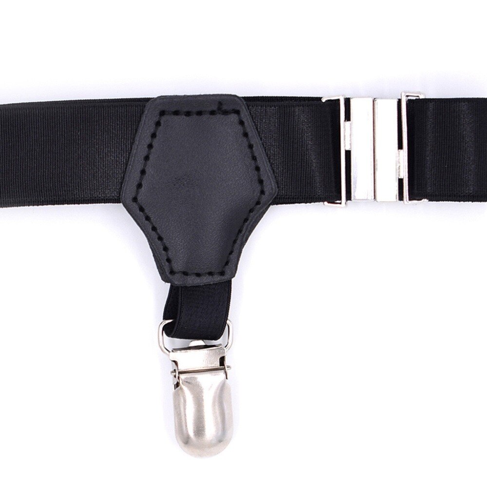 Men's Shirt Suspenders Holder Elastic Garter Belt Strap Easy Comfort Adjustable