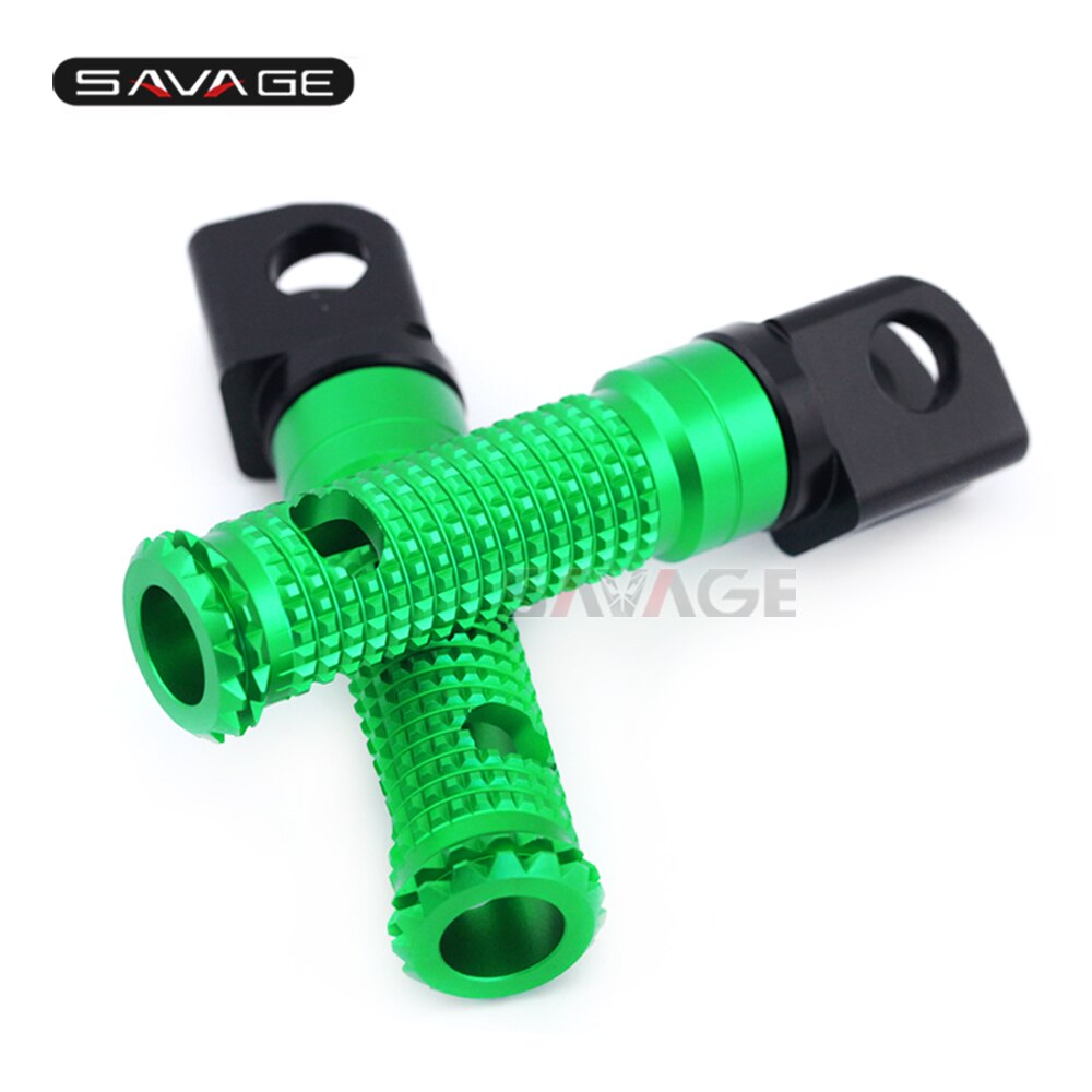 För kawasaki  z1000 z800 z750r zx10r zx6r främre fotpinnar fotstöd adapter motorcykel ryttare fotstöd cnc zx -10r zx -6r z 800 1000