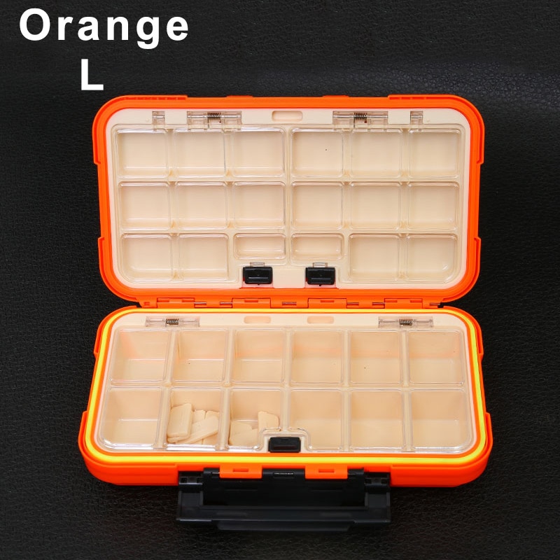 Newly Waterproof Fishing Lure Storage Case Double Side Sea Boat Distance Carp Fly Tackle Box 19ing