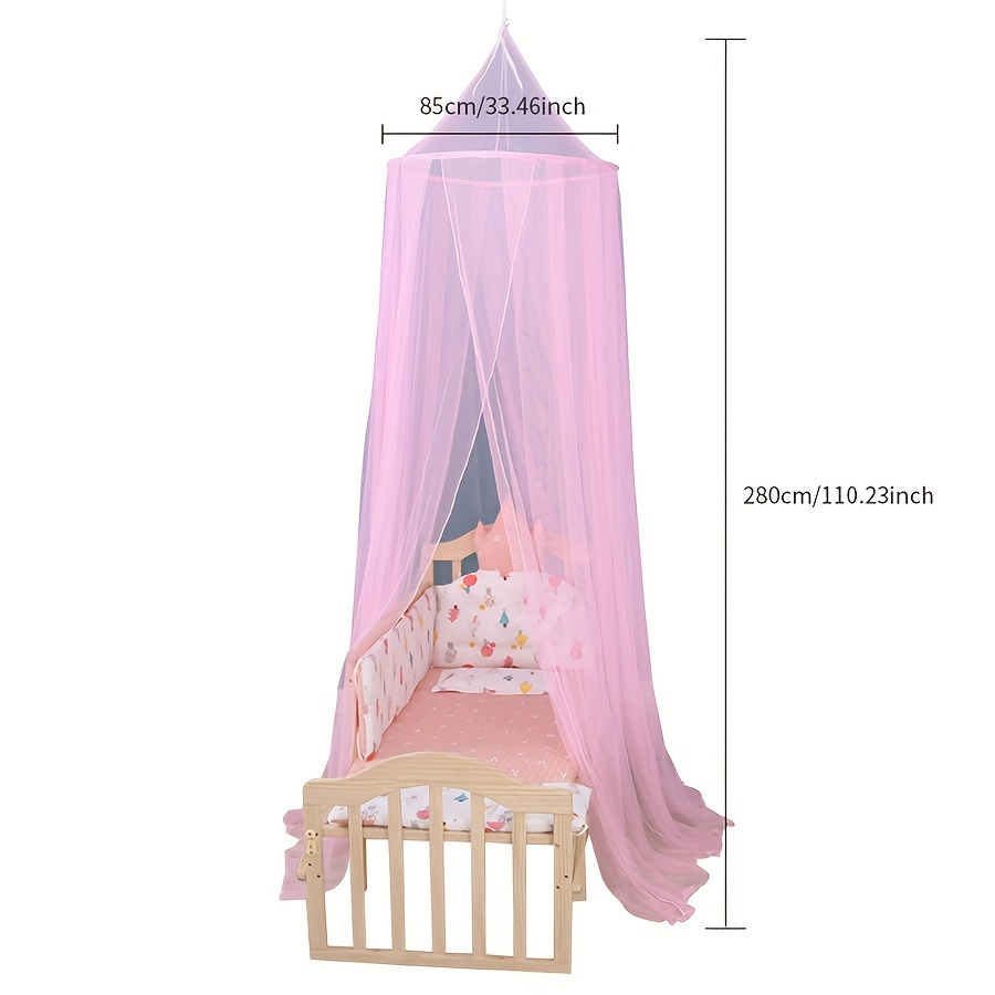 1pc Foldable Bed Net with Hanging Hook, Soft Mosquito Net with Canopy, Room Decoration Mesh Net