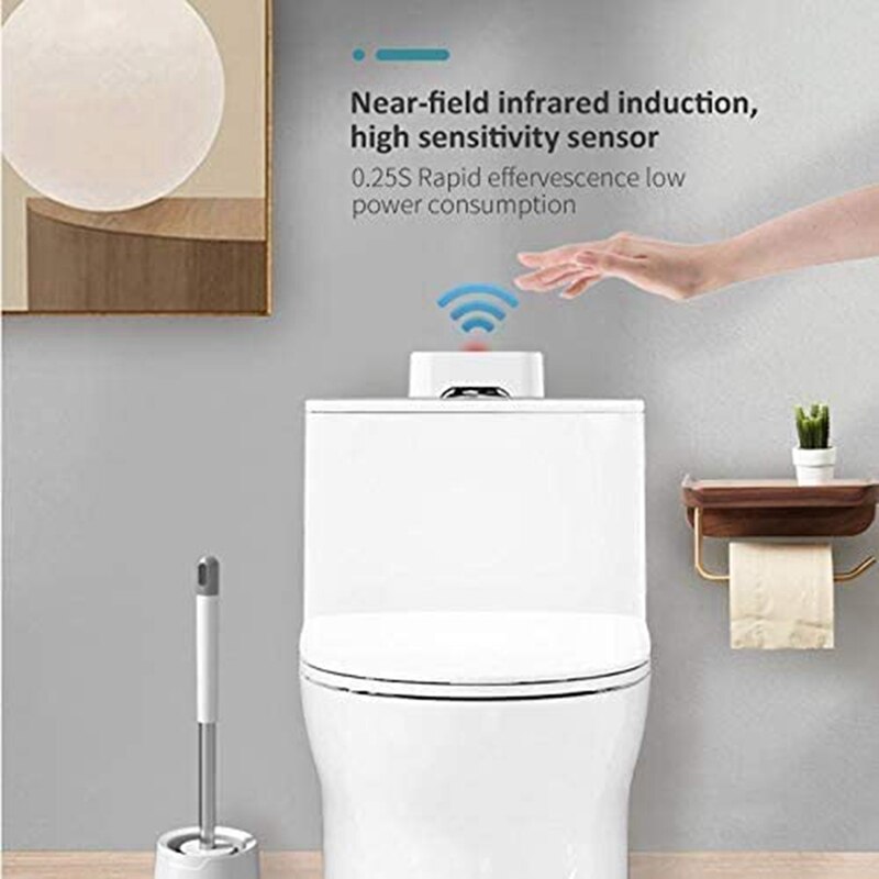 Automatic Toilet Flush Button Touchless Toilet Flusher External Infrared Flush KIT Smart Automation Kit Smart Toilet